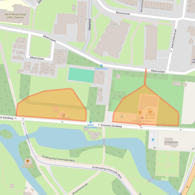 Kaart van postcodegebied 3082PZ.