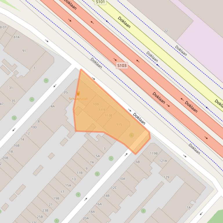 Kaart van postcodegebied 3082RG.