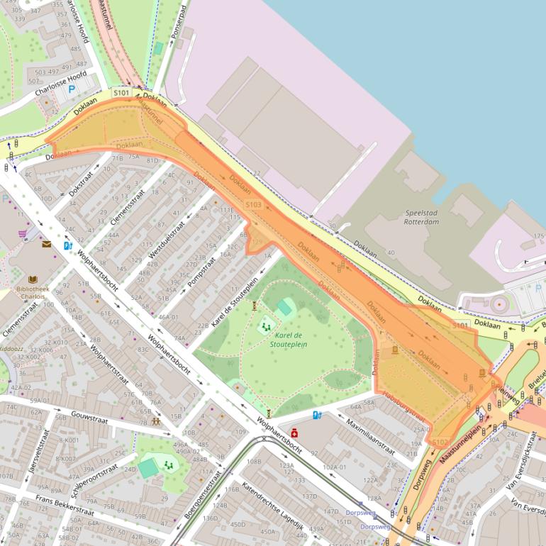 Kaart van postcodegebied 3082RH.