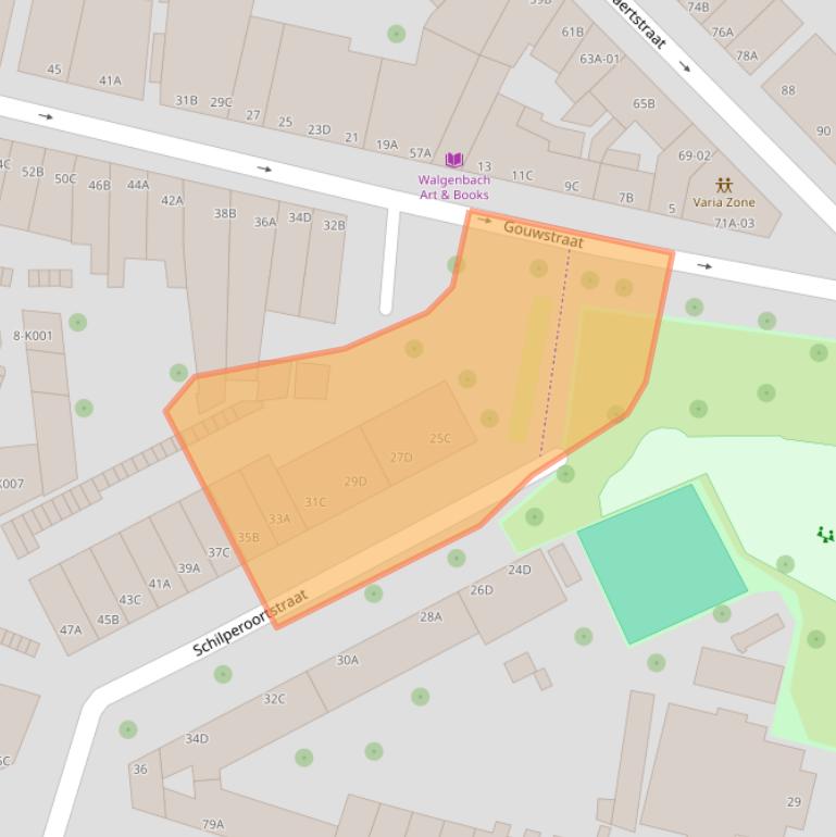 Kaart van postcodegebied 3082SN.
