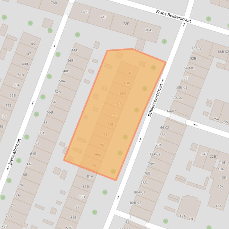 Kaart van postcodegebied 3082SR.