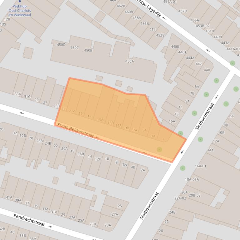 Kaart van postcodegebied 3082TE.