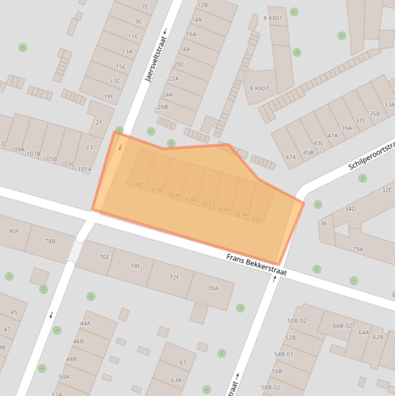 Kaart van postcodegebied 3082TK.