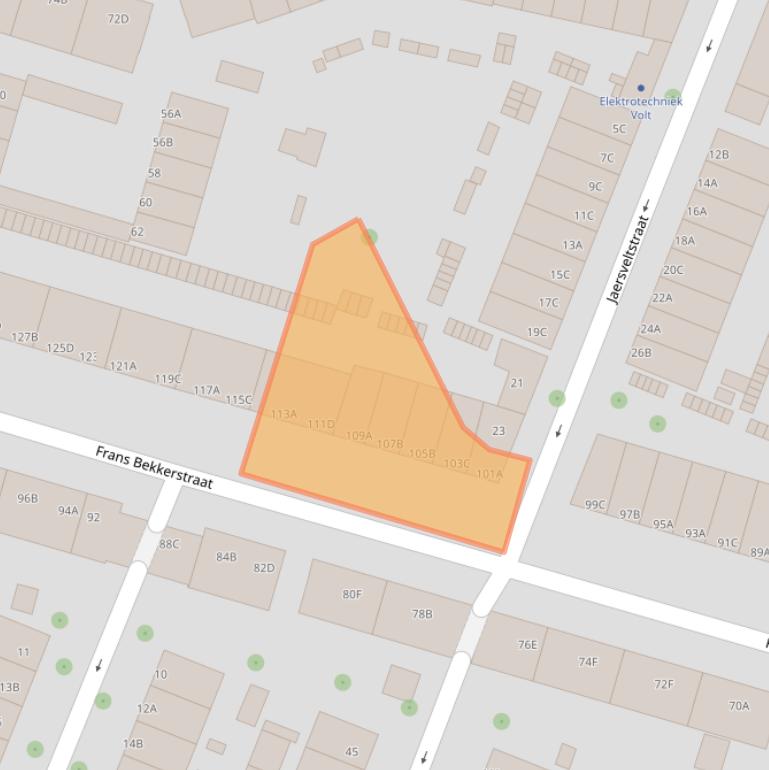 Kaart van postcodegebied 3082TL.