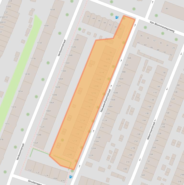 Kaart van postcodegebied 3082VE.