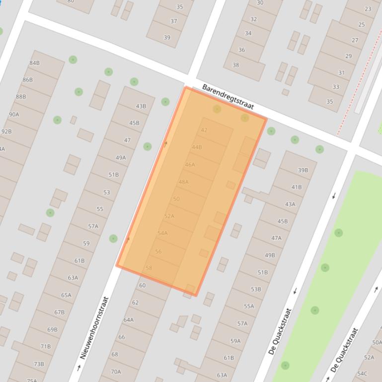 Kaart van postcodegebied 3082VJ.