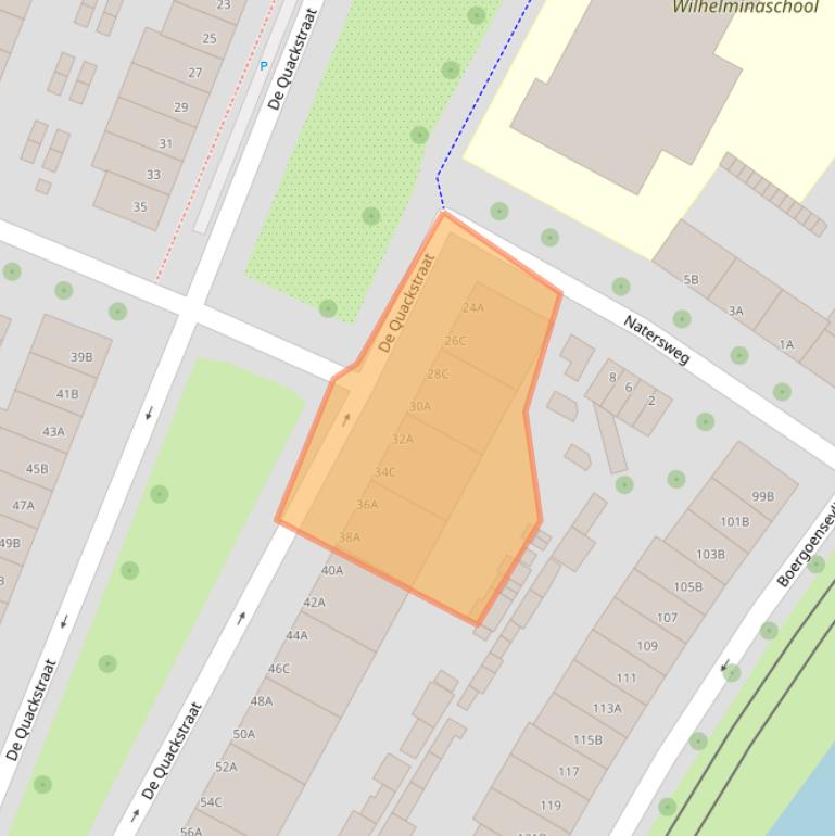 Kaart van postcodegebied 3082VT.