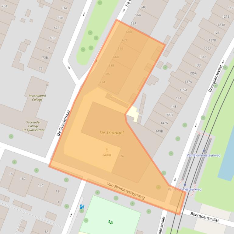 Kaart van postcodegebied 3082VW.