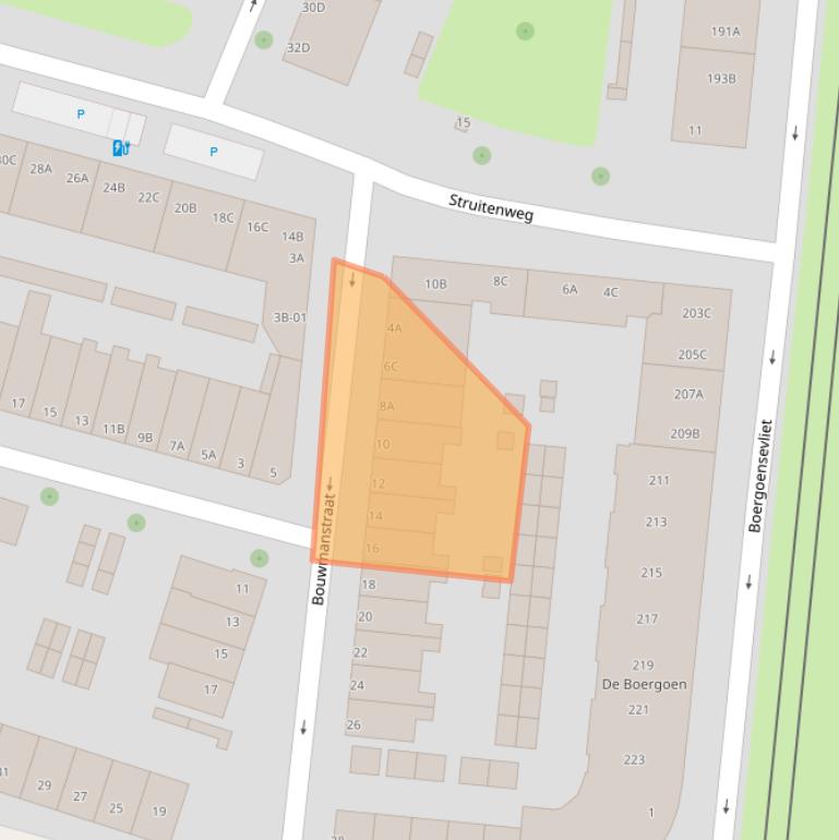 Kaart van postcodegebied 3082WH.