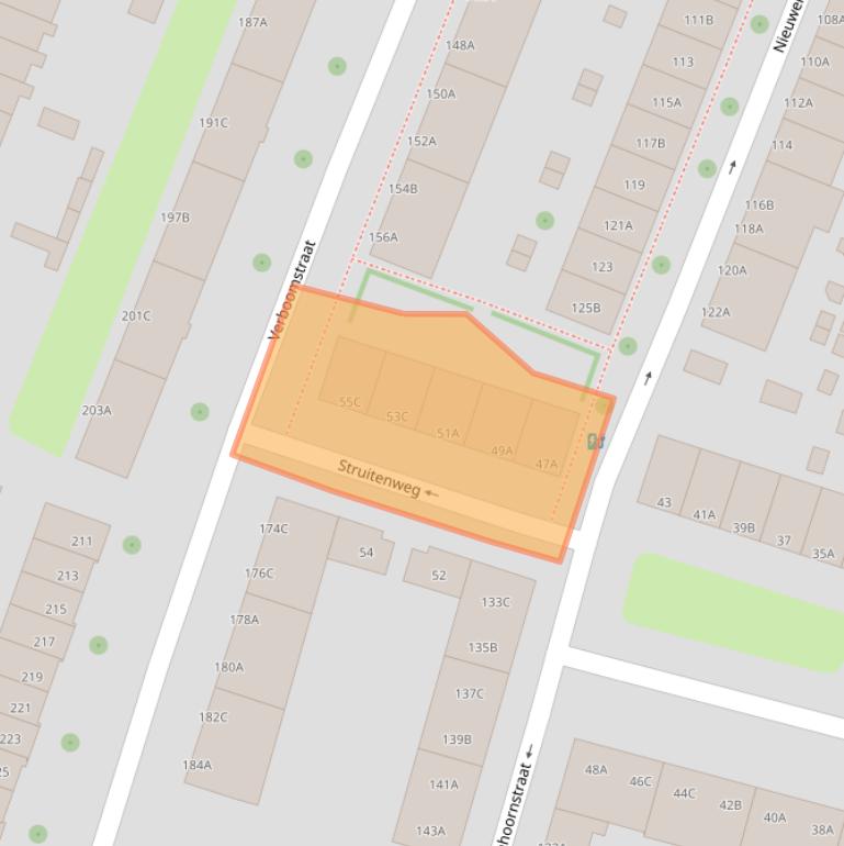 Kaart van postcodegebied 3082WS.