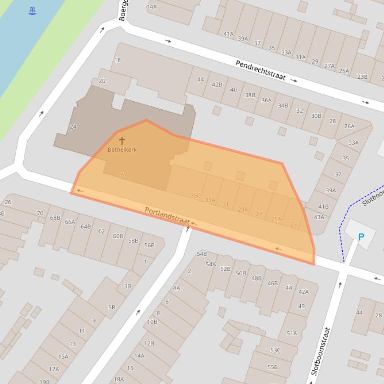 Kaart van postcodegebied 3082XG.