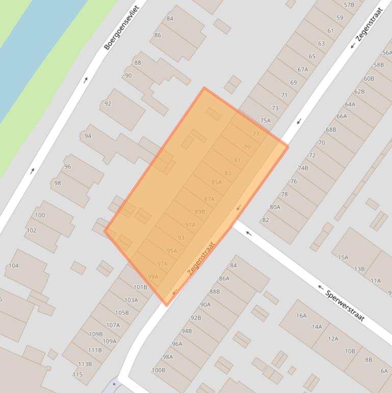 Kaart van postcodegebied 3082XR.