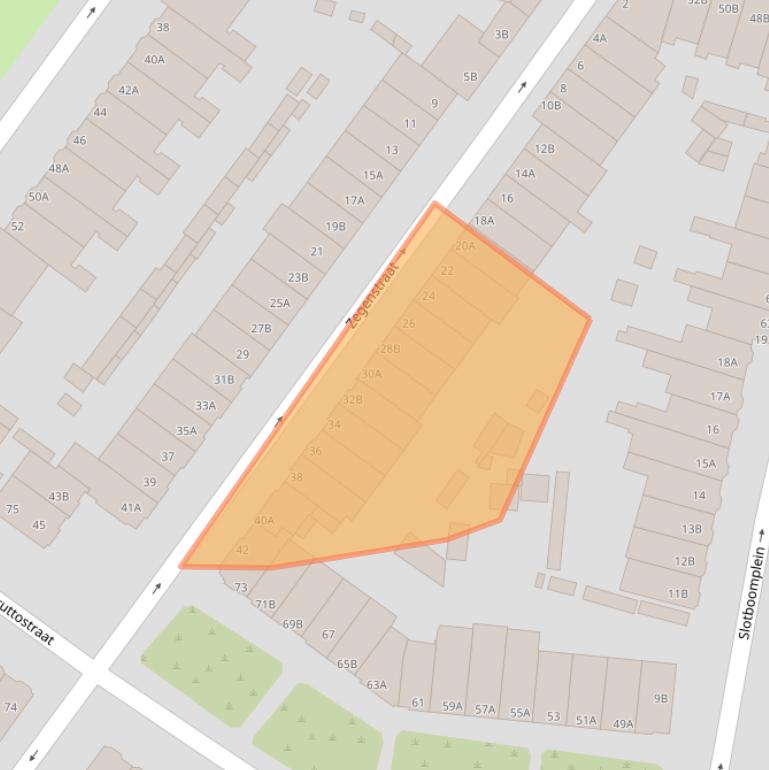 Kaart van postcodegebied 3082XV.