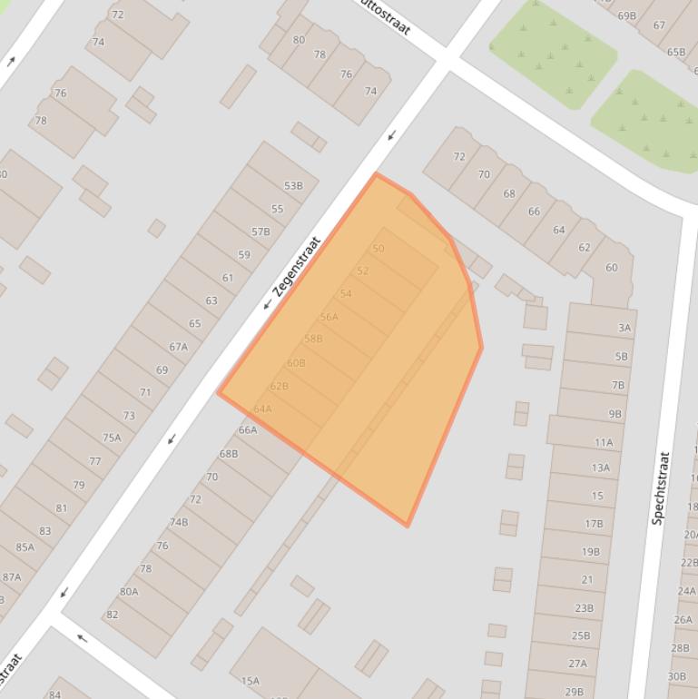 Kaart van postcodegebied 3082XW.