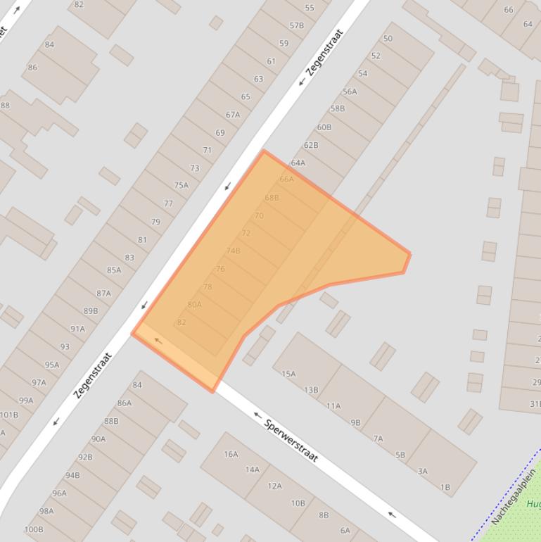 Kaart van postcodegebied 3082XX.