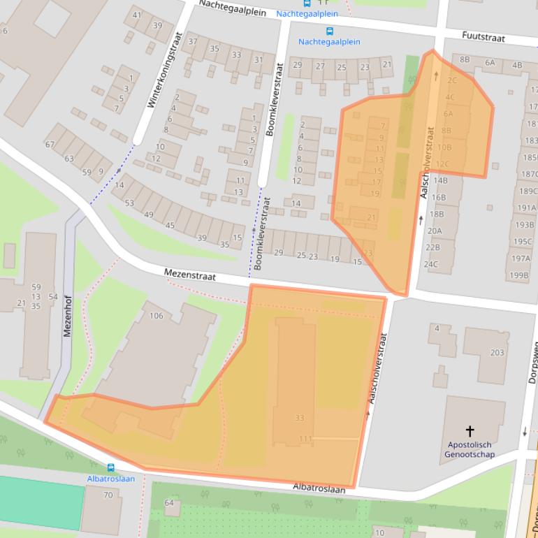 Kaart van postcodegebied 3082ZA.