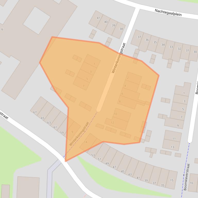 Kaart van postcodegebied 3082ZM.