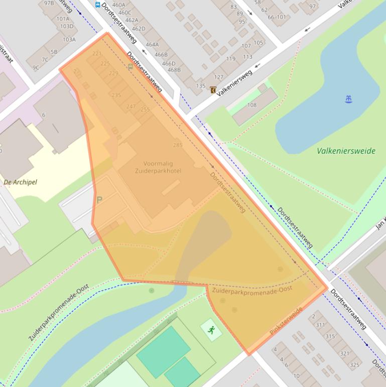 Kaart van postcodegebied 3083AJ.