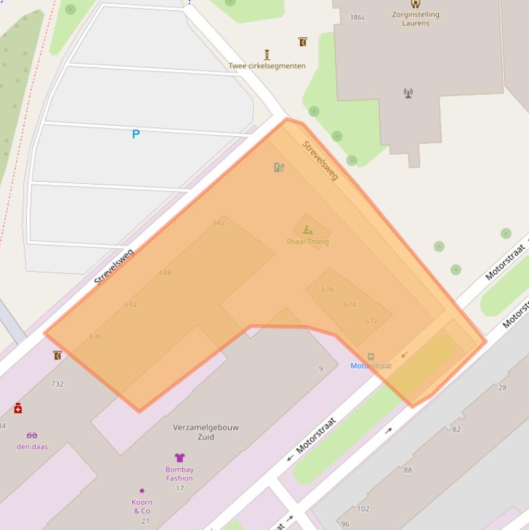 Kaart van postcodegebied 3083AR.