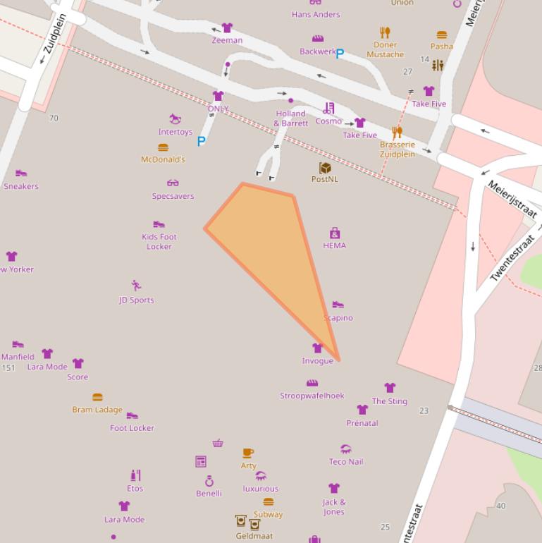 Kaart van postcodegebied 3083BL.