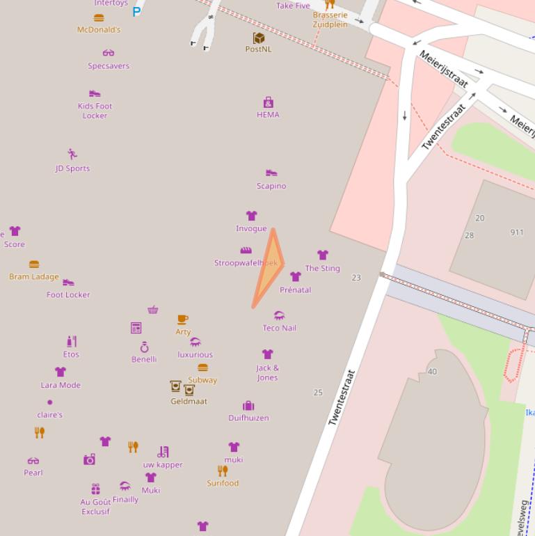 Kaart van postcodegebied 3083BN.