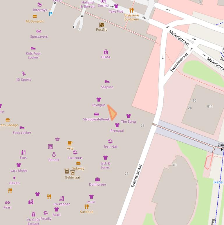 Kaart van postcodegebied 3083BP.