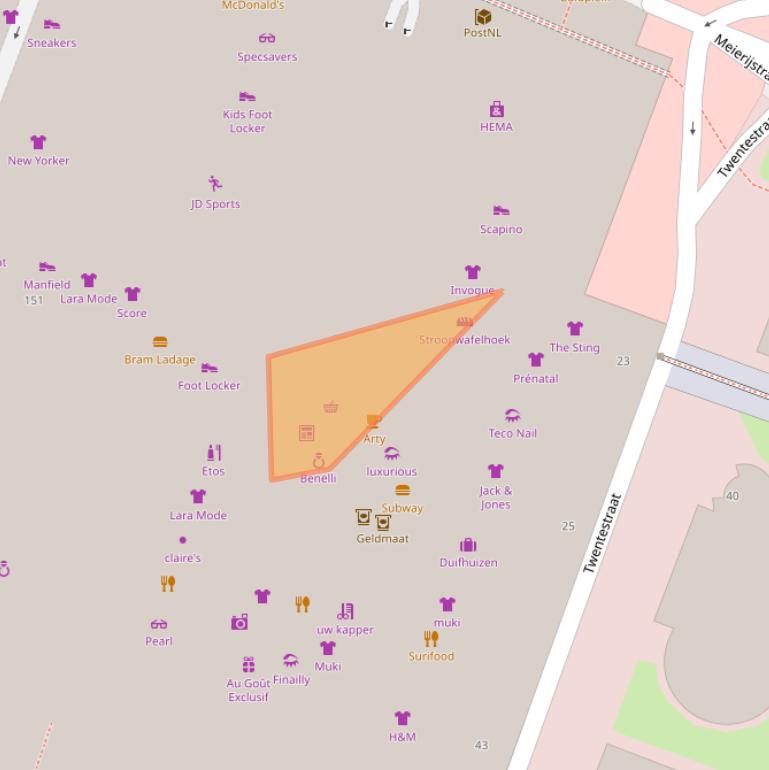 Kaart van postcodegebied 3083BS.