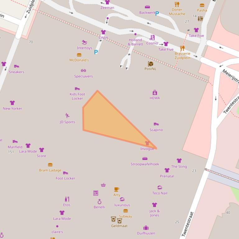 Kaart van postcodegebied 3083BT.