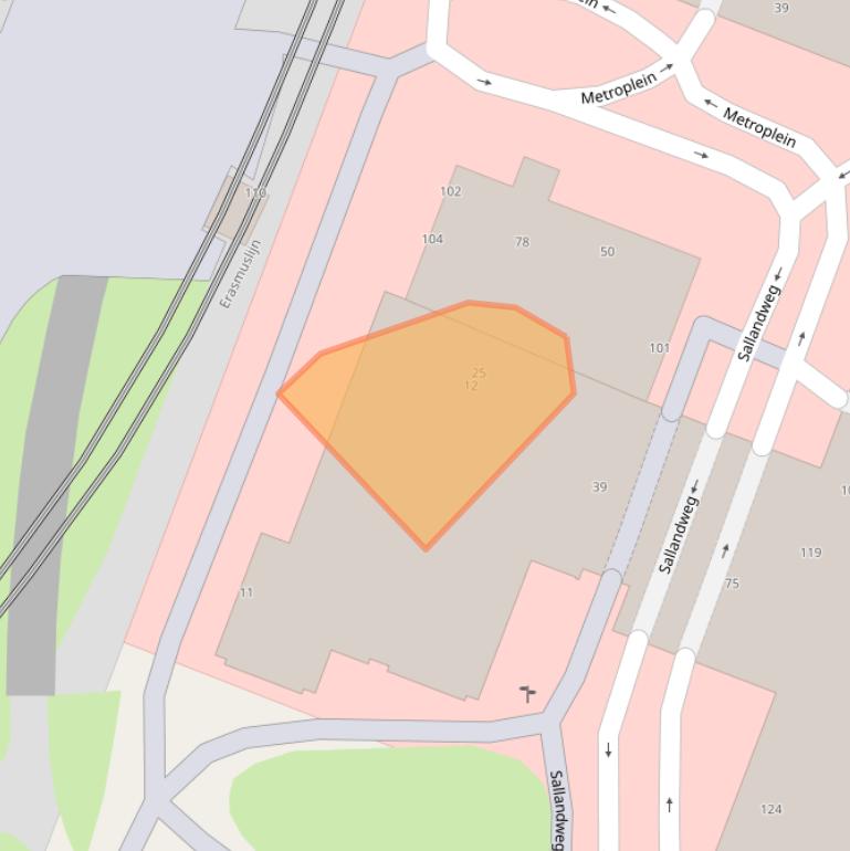 Kaart van postcodegebied 3083BV.