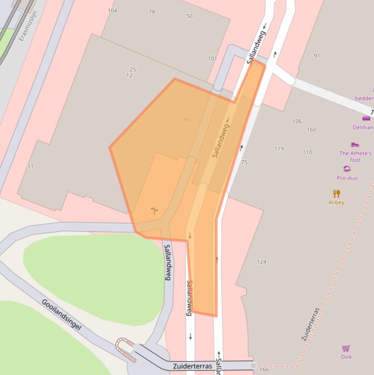 Kaart van postcodegebied 3083BW.