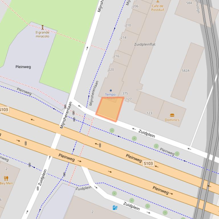 Kaart van postcodegebied 3083CP.