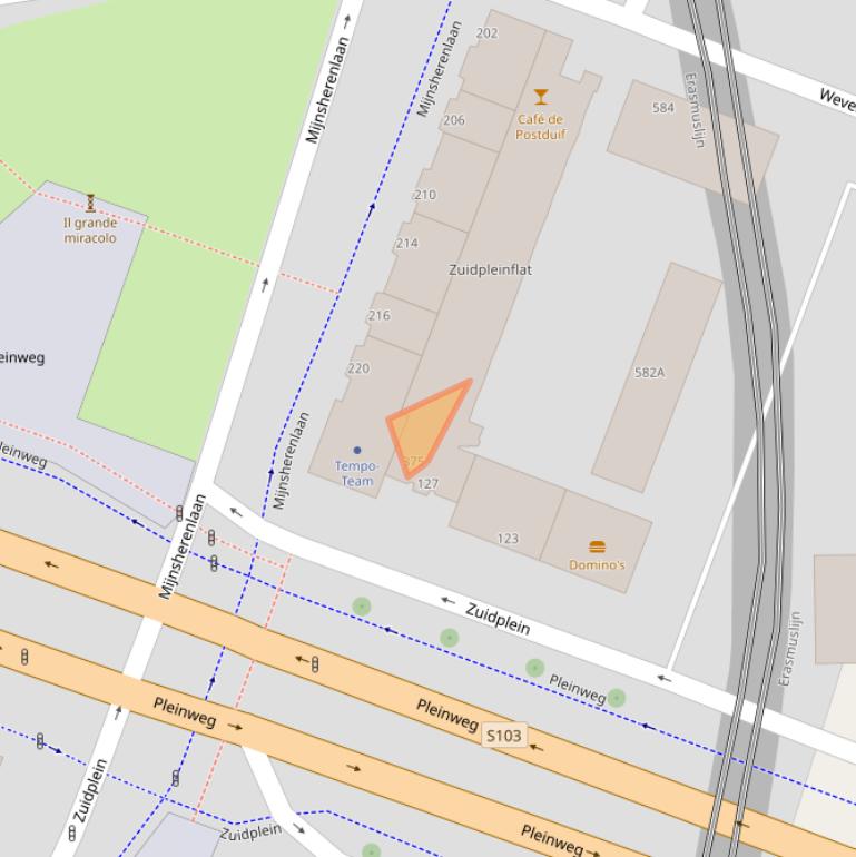 Kaart van postcodegebied 3083CS.