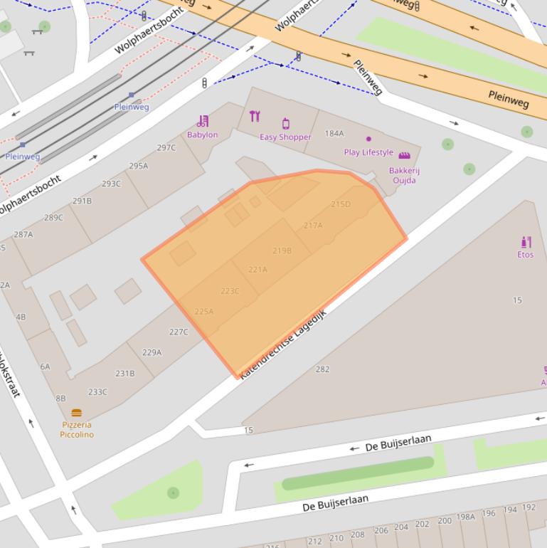 Kaart van postcodegebied 3083GB.