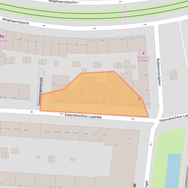 Kaart van postcodegebied 3083GG.