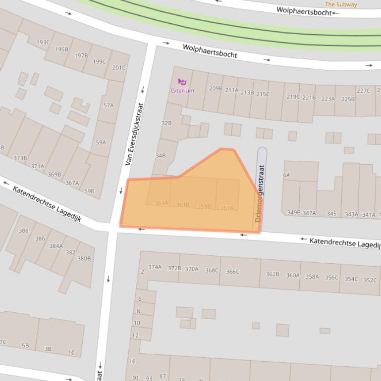 Kaart van postcodegebied 3083GH.