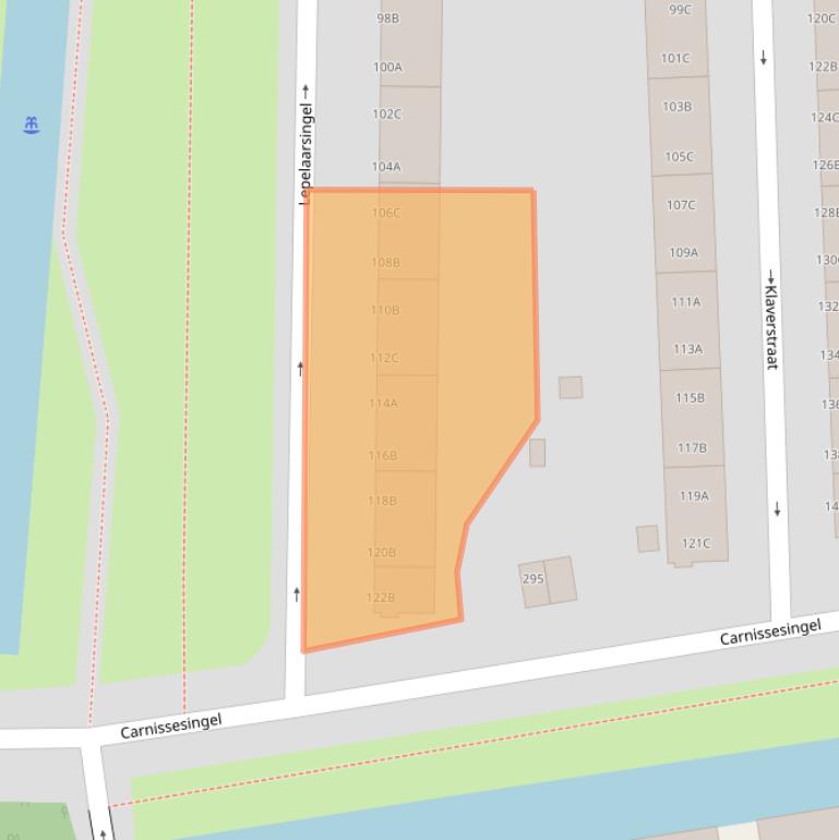 Kaart van postcodegebied 3083KP.