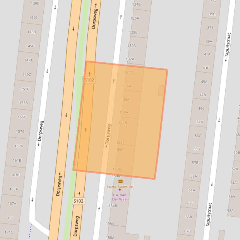 Kaart van postcodegebied 3083LJ.