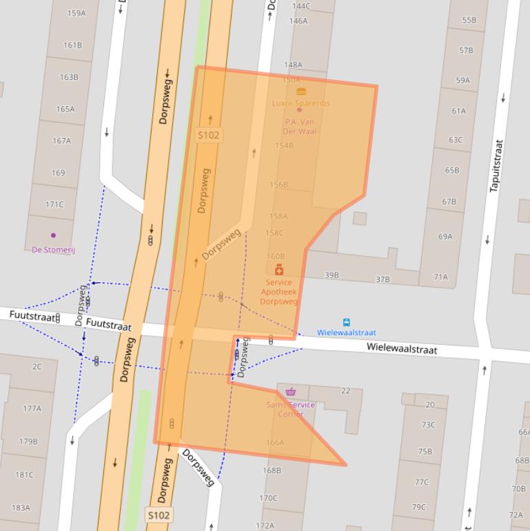 Kaart van postcodegebied 3083LK.