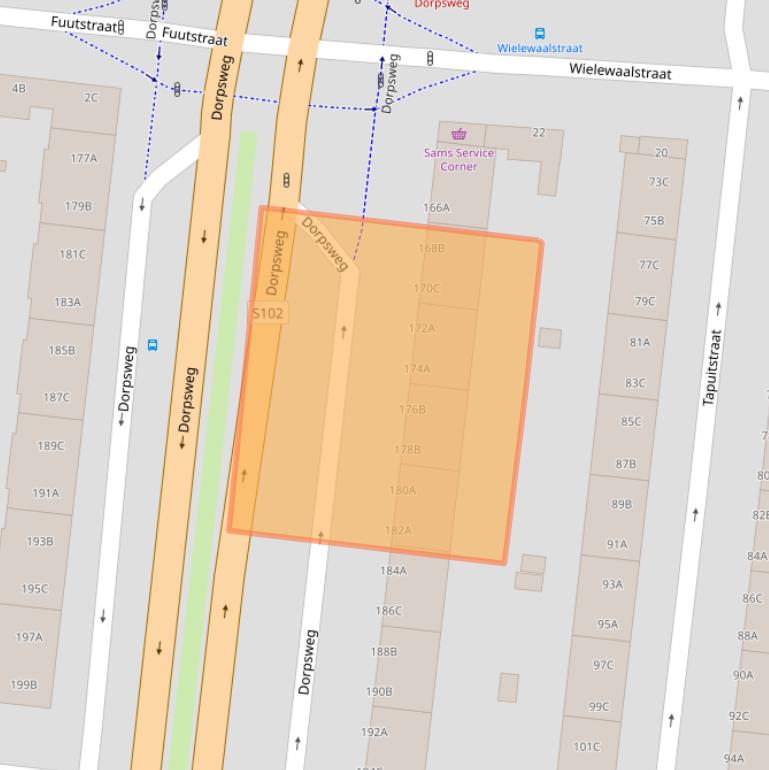 Kaart van postcodegebied 3083LL.