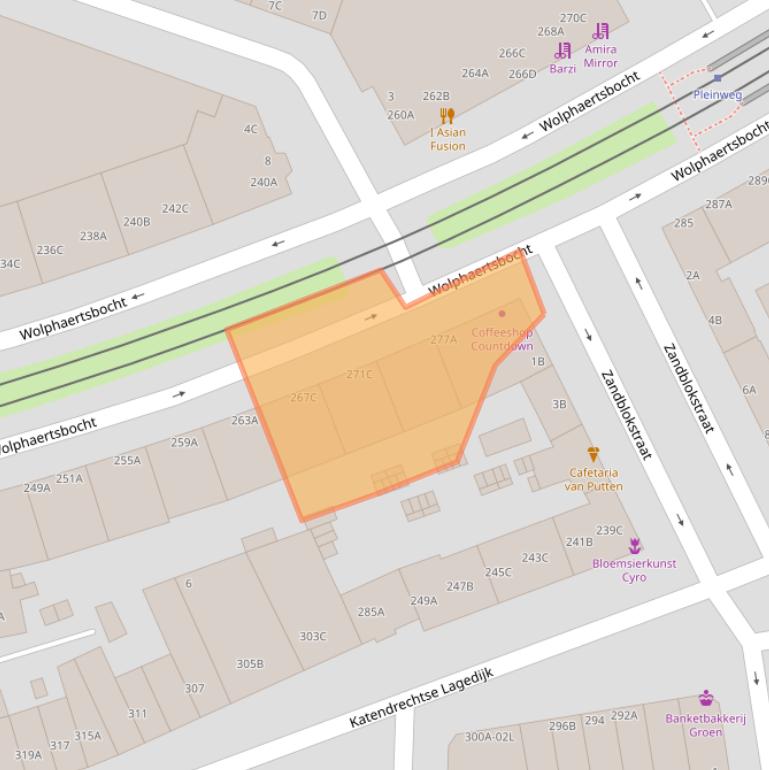 Kaart van postcodegebied 3083MN.