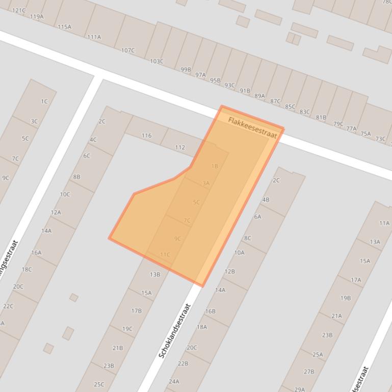 Kaart van postcodegebied 3083PA.