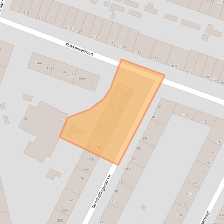 Kaart van postcodegebied 3083PH.