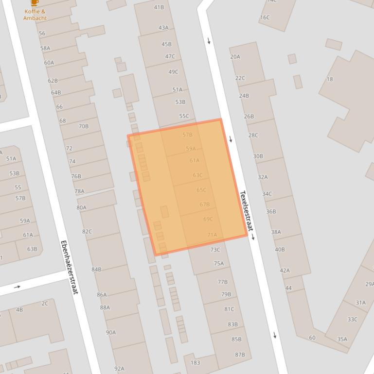 Kaart van postcodegebied 3083PS.