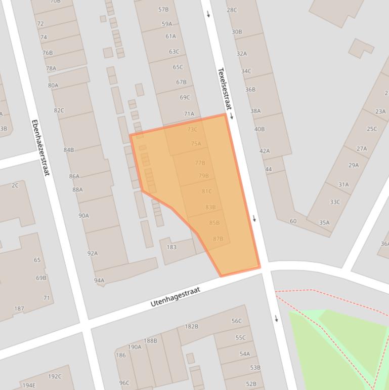 Kaart van postcodegebied 3083PT.