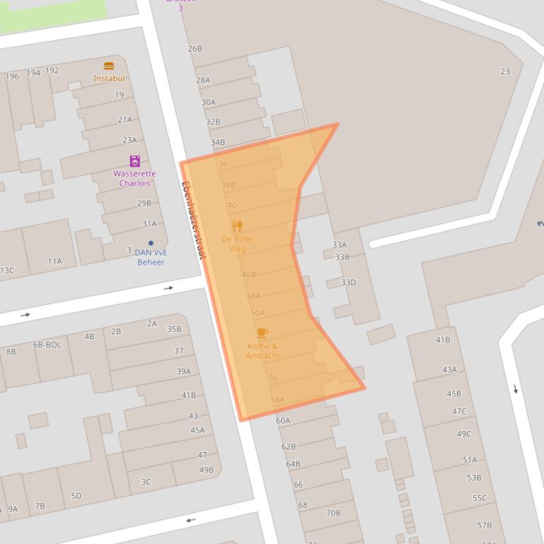 Kaart van postcodegebied 3083RP.