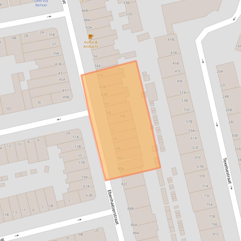 Kaart van postcodegebied 3083RR.