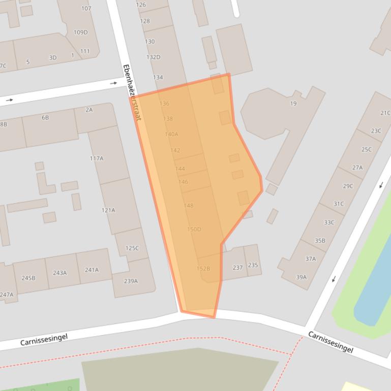 Kaart van postcodegebied 3083RX.