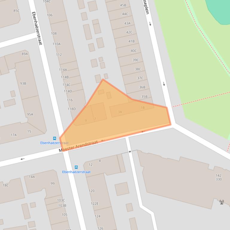 Kaart van postcodegebied 3083TK.