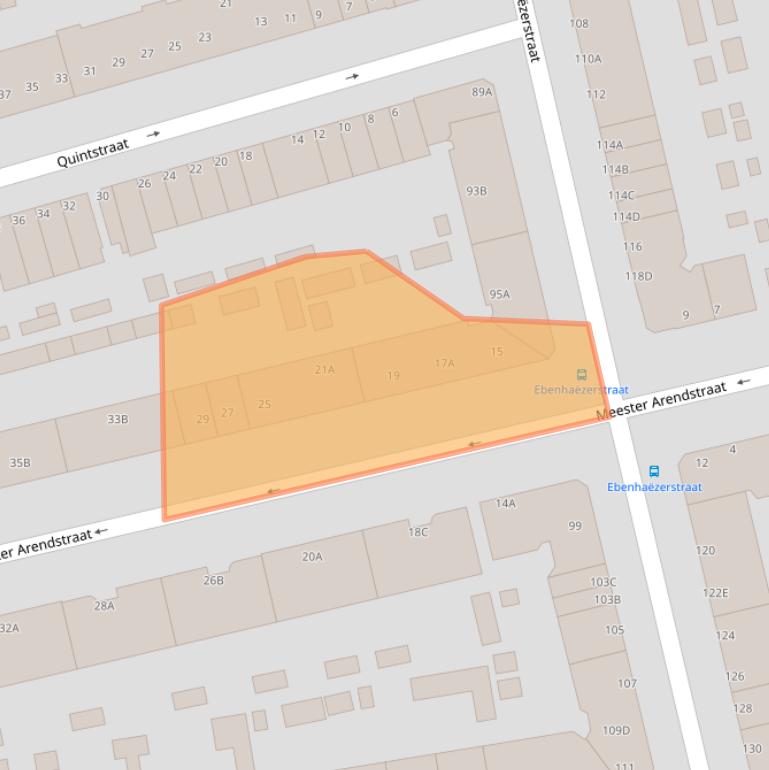 Kaart van postcodegebied 3083TL.