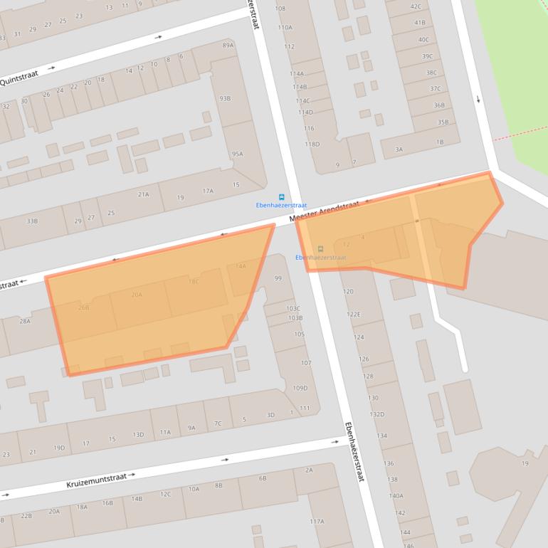 Kaart van postcodegebied 3083TP.
